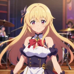 isekai cute anime girl in a magical music video, stylized, beautiful lineart, depth focus, rankings pixiv, artstation, chromatic aberration, soft lighting, srgb, 4 k artstation, hdr, cinematic, by kadokawa, nitroplus, mihoyo, kodansha, shogakukan