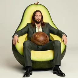 jared leto as an avocado chair