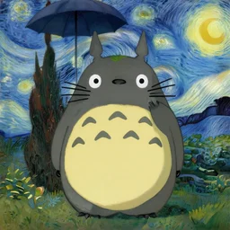 my neighbor totoro, by van gogh