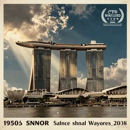 A 1950s poster depicting Singapore
