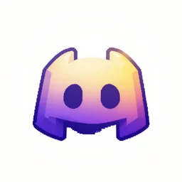 the discord logo but with inverted colors