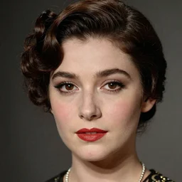portrait of a beautiful 20-year-old woman by Mario Testino, 1920s hairstyle, close up, detailed, award winning, Sony a7R