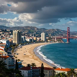 a beautiful city in france, majestic san francisco bay area beaches, fortnite, abstract, michael garmash