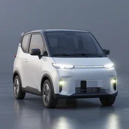 render of a modern day nissan exa with pop - up lights