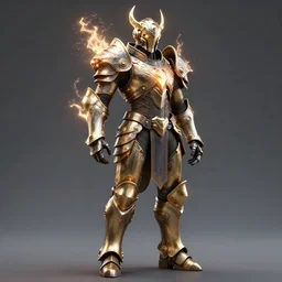 full body shot, digital realistic 3 d rendering of a futuristic retro spacepunk intricate armor holy paladin with light powers and intricate head armor, highly detailed, 4 k, hdr, smooth, sharp focus, high resolution, award - winning photo., corona render, substance painter hyper detailed armor. trending on art statation