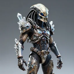 skin concept costume, in full growth, biopunk, predator, trypophobia, many details, crystals, guyver style, 3 d, gods, cinematic, hyper realism, high detail, octane render, art by hans giger