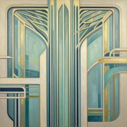 a streamline moderne, art deco, art nouveau, dieselpunk painting in the style of donato giancola, and in the style of charlie bowater, and in the style of charles dulac. symmetry, smooth, sharp focus, semi - realism, intricate ultra fine detail.