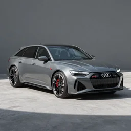 “2022 Audi RS6 Sedan, nardo grey, 8k, ultra realistic, high detail”