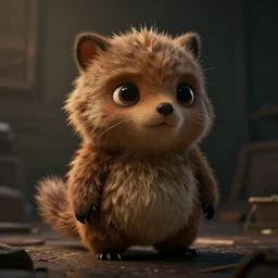 cute adorable critter, dramatic lighting, cinematic, establishing shot, extremly high detail, photo realistic, cinematic lighting, post processed, concept art, artstation, matte painting, style by eddie mendoza, raphael lacoste, alex ross
