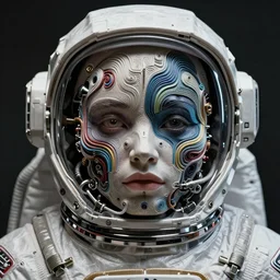 full shot of a beautiful venus monster astronaut defined facial features, intricate abstract. cyberpunk, symmetrical facial features. by ruan jia and artgerm and range murata and wlop and ross tran and william - adolphe bouguereau and beeple. key art. fantasy illustration. award winning, artstation, intricate details, realistic, hyperdetailed, 8 k resolution.