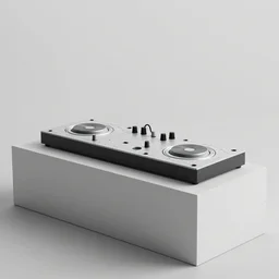dezeen showroom , minimalissimo, archdaily, ignant, teenage engineering moad, mother of all decks, product design concept, product shot of wall of synthesizers made by virgil abloh, jony ives , dieter rams, 8k, high detailed photo