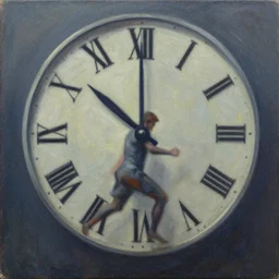 the passing of time, oil on canvas, masterpiece, very detailed, emotional, expressive, trending on artstation, deviantart