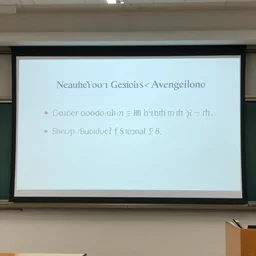 a middle school prsentation explaining the ending of Neon Genesis Evangelion