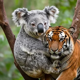 koala mixed with tiger