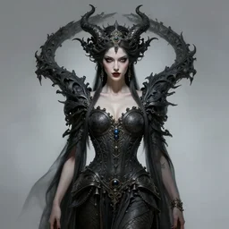perfectly - centered - portrait - photograph of an evil sinister goddess, the perfect human female specimen, intricate, elegant, super highly detailed, professional digital painting, artstation, concept art, smooth, sharp focus, no blur, no dof, extreme illustration, unreal engine 5, 8 k, art by artgerm and greg rutkowski and alphonse mucha loish and wlop