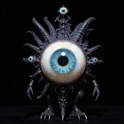 agate, still frame from'evil venus beholders'movie by rembrandt, d & d evil eye on black background by malczewski, fantasy eye of beholder on black background by jakub rozalski, beholder by giger on black