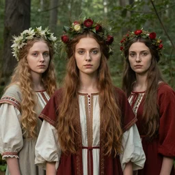 portrait of morana, marzanna, morena : slavic goddess associated with seasonal rites based on the idea of death and rebirth of nature : jakub rozalski