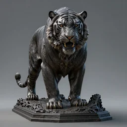 cosmic tiger, tiger, dark, peter mohrbacher, alfonso mucha, michael whelan, dalle 2, hd, intricate details, cinematic, realistic, sculpture photorealistic, concept artbook, artstation, video game, symmetrical, digital painting, digital art, unreal engine, environment, sharp, high detailed 8 k