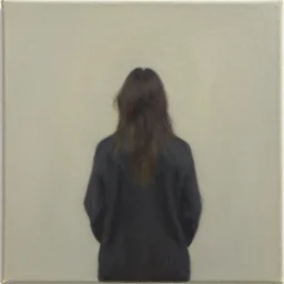 loneliness oil in canvas