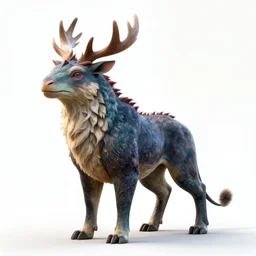 a concept art of a fauna animal design on a white empty background, 8 k, avatar movie