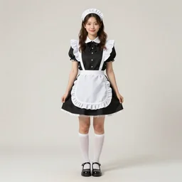 french maid full body photoshot