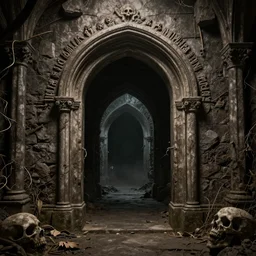 deathly portal to the abyss, ultra detailed, cinematic shot, photorealistic, octane render, high definition, fine details, sinister mood, 8 k, mcbess tones,