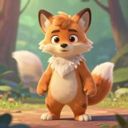 a furry fursona, pixar style
