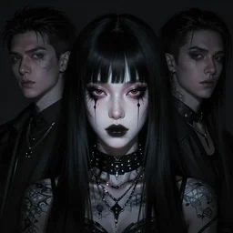 maimy asmr, film nior, darkwave, darksynth character portrait, sharp, digital matte painting, art by luis royo, greg rutkowski, wlop, dramatic lighting, trending on artstation