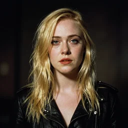 portrait of Elle Fanning by Adam Adamowicz in the style of Fallout 3, Kodak Kodachrome film