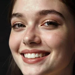 face with piano keys for teeth