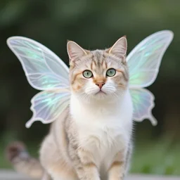 a cat with fairy wings