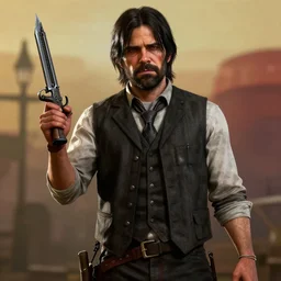 Jeffrey Dean Morgan as Dutch van der Linde, Red Dead Redemption 2, live action adaptation, 8k