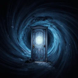 door mysterious portal vortex twin pix style art hd