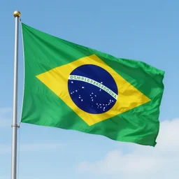 brazil flag, 4k