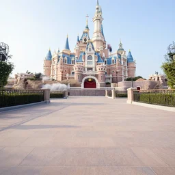 photo of empty disneyland