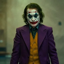 film still of ezra miller as the joker in the new batman movie, 4 k