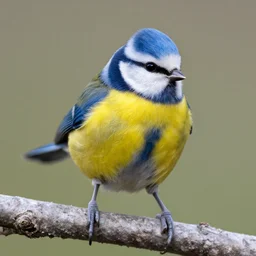 blue and yellow Spurlybird