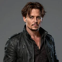 Johnny depp comic book illustration style, unreal engine