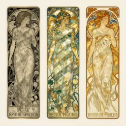 illustrated by artgerm, range murata, alphonse mucha