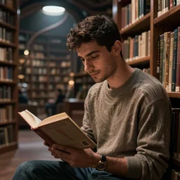 Zayn reading a book on utopia library + Cinematic Lighting + Deep Shadows + Hyper Realistic + Hyper Maximalist + Maximalist Composition + Intricate Details + Rendered in Octane + Trending on Artstation + Hall of Fame on Cgsociety + 8K portrait + 8k Post-Processing Highly Detailed + Rendered by Octane Engine + 8K Artstation 8k Detail Post Processing + Octane Render