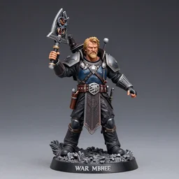 walter white as a warhammer tabletop figurine
