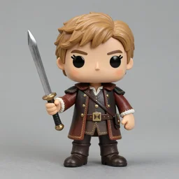 nicola sturgeon cosplay robert the bruce, stop motion vinyl action figure, plastic, toy, butcher billy style