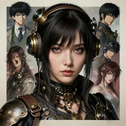 steampunk woman | | very very anime!!!, fine - face, audrey plaza, realistic shaded perfect face, fine details. anime. realistic shaded lighting poster by ilya kuvshinov katsuhiro otomo ghost - in - the - shell, magali villeneuve, artgerm, jeremy lipkin and michael garmash and rob rey