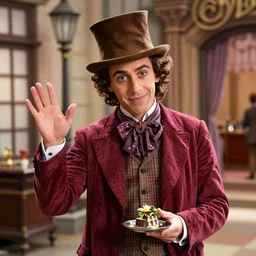 nathan fielder as willy wonka in charlie and the chocolate factory (1971)