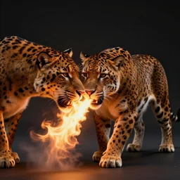 jaguar breathing fire global illumination