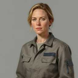 portrait of a woman by greg rutkowski, emily blunt as an engineer, she is about 4 0 years old, wearing a utilitarian jumpsuit, highly detailed portrait, digital painting, artstation, concept art, smooth, sharp foccus ilustration, artstation hq