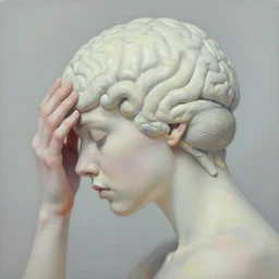 brain fog, oil painting, pale colors, high detail, 8 k, wide angle, trending on artstation,