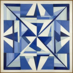 a detailed geometric painting in the style of robert delaunay endless rhythn