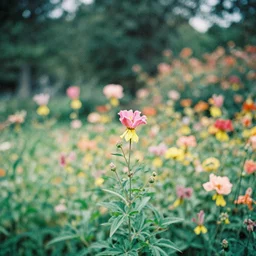 1 9 7 0 s double exposure photograph of flowers in gardens