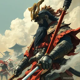 shogun total war concept art, by sega, frank miller, mœbius, frank frazetta, detailed illustration masterpiece, 4 k wallpaper, amazing composition and character design